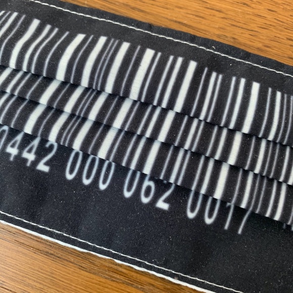 FACE MASK 2 layer Cloth BARCODE Adjust Ear Loop - Picture 6 of 11